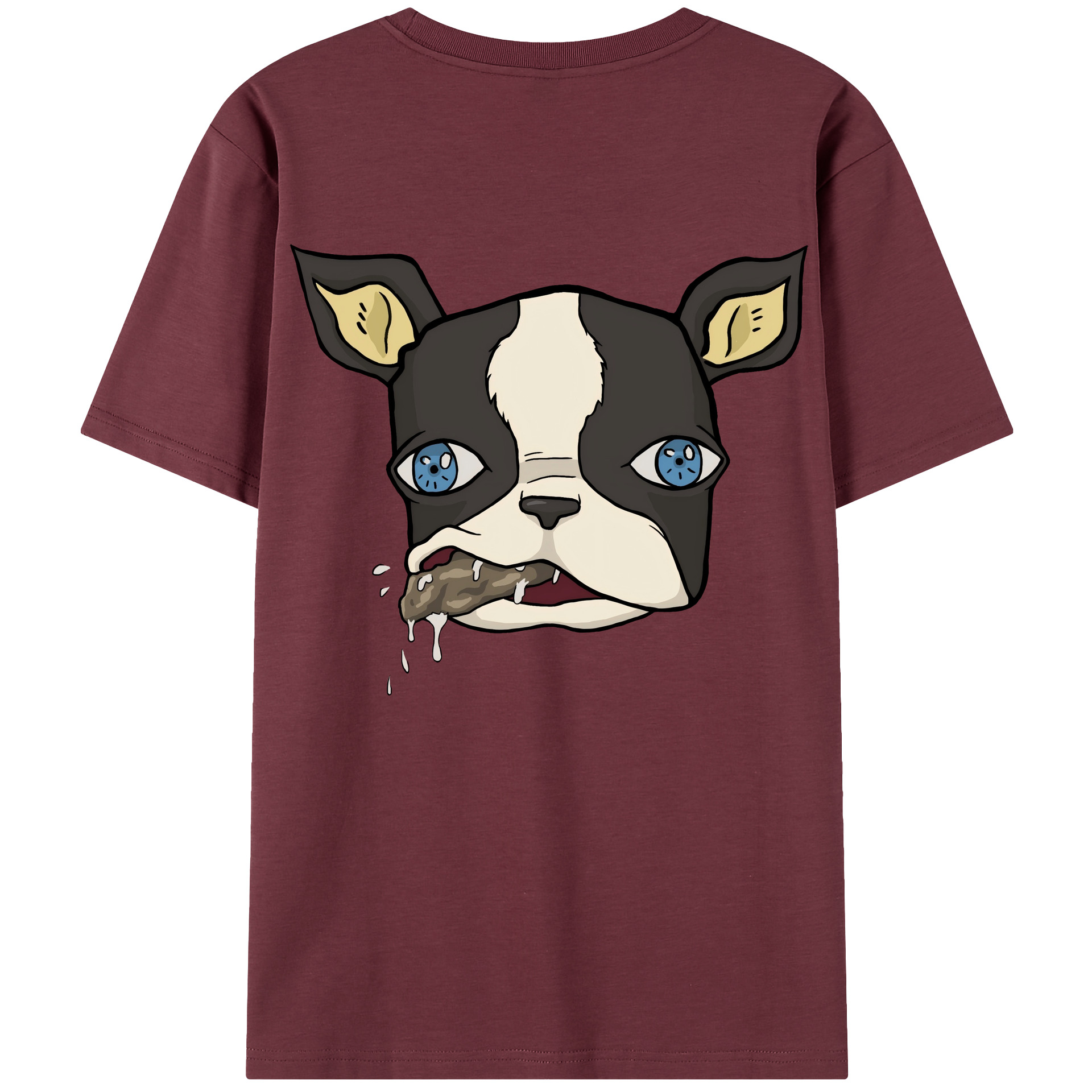 （画像用） ジョジョの奇妙な冒険 イギー JoJo's Bizarre Adventure Iggy 綿100％半袖Tシャツ（背面プリント）